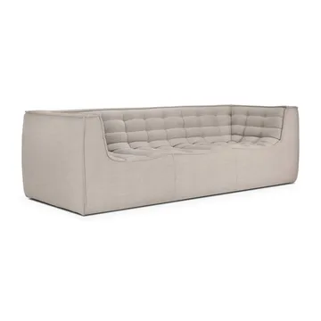 N701 sohva 2-istuttava - Beige, käsinojilla - Ethnicraft
