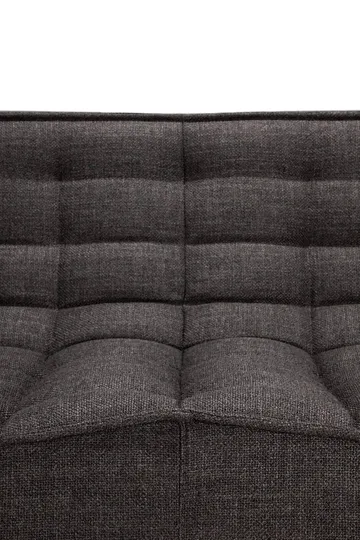 N701 sohva 2-istuttava - Dark grey, käsinojilla - Ethnicraft