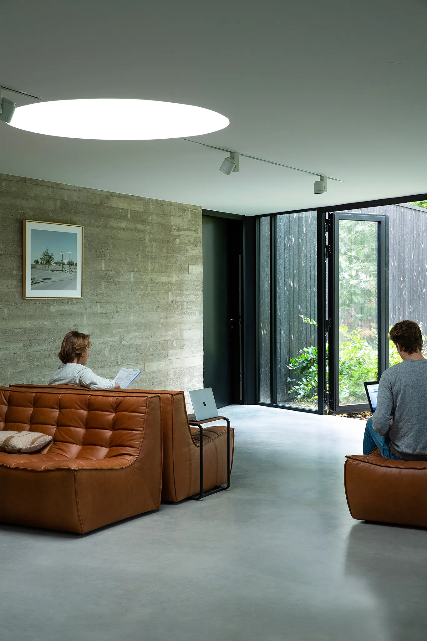 N701 sohva 2-istuttava, Nahka old saddle brown Ethnicraft