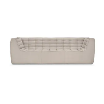 N701 sohva 3-istuttava - Beige, käsinojilla - Ethnicraft