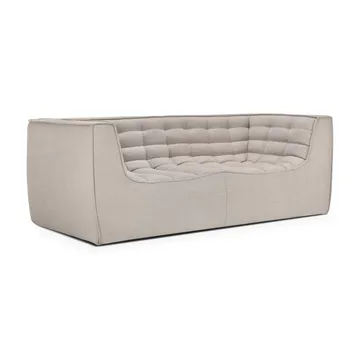 N701 sohva 3-istuttava - Beige, käsinojilla - Ethnicraft