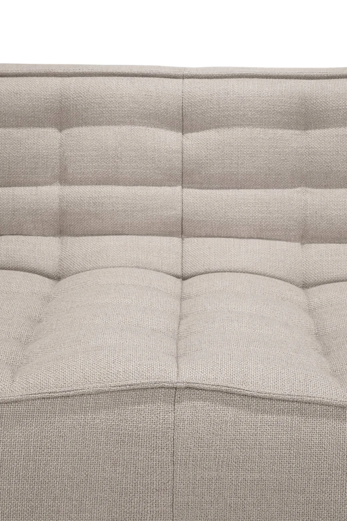 N701 sohva 3-istuttava, Beige, käsinojilla Ethnicraft