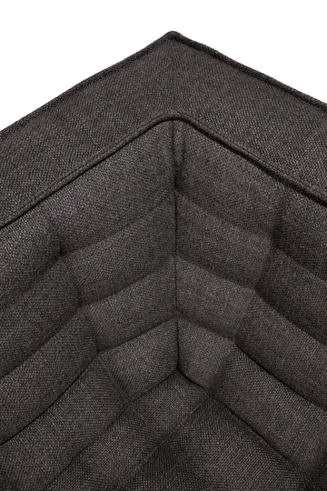 N701 sohva 3-istuttava - Dark grey, käsinojilla - Ethnicraft