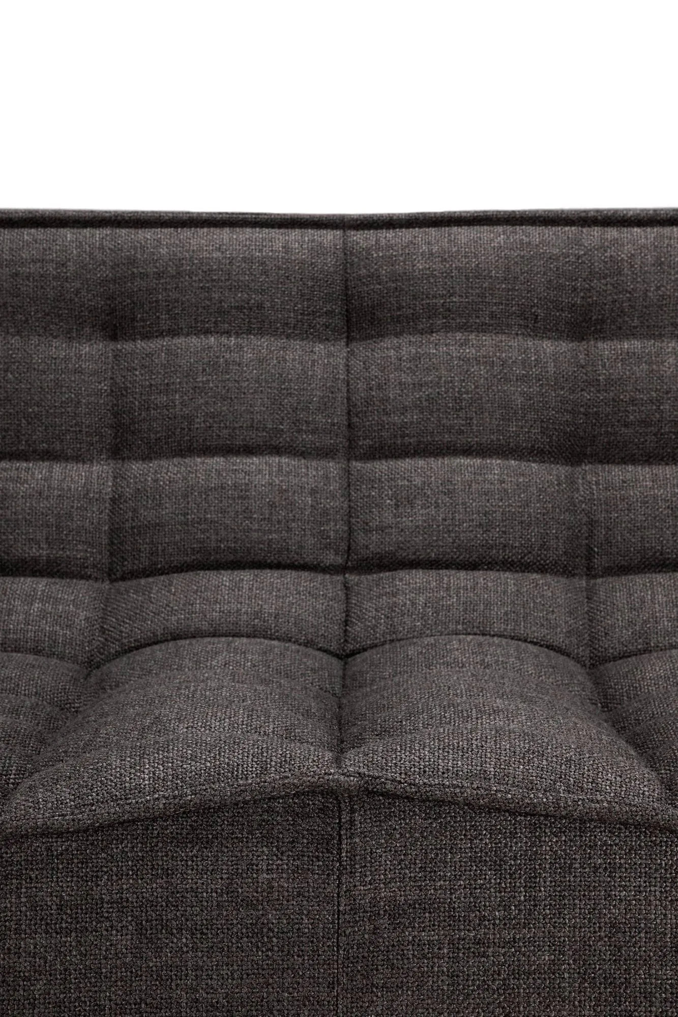 N701 sohva 3-istuttava, Dark grey, käsinojilla Ethnicraft
