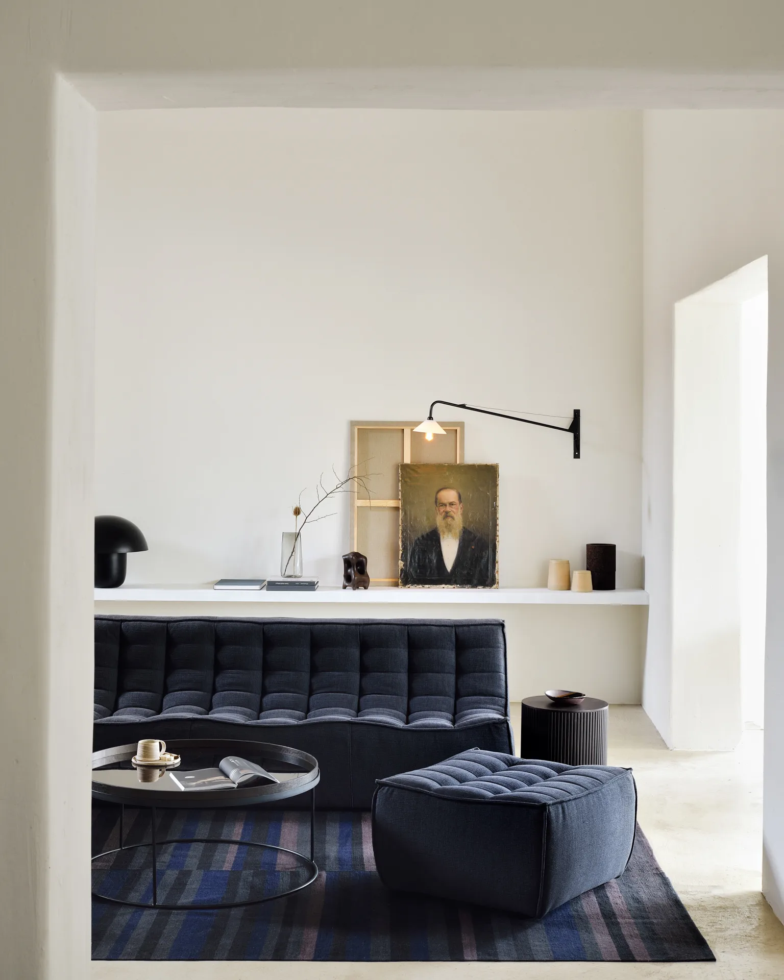 N701 sohva 3-istuttava, Graphite (siniharmaa) Ethnicraft