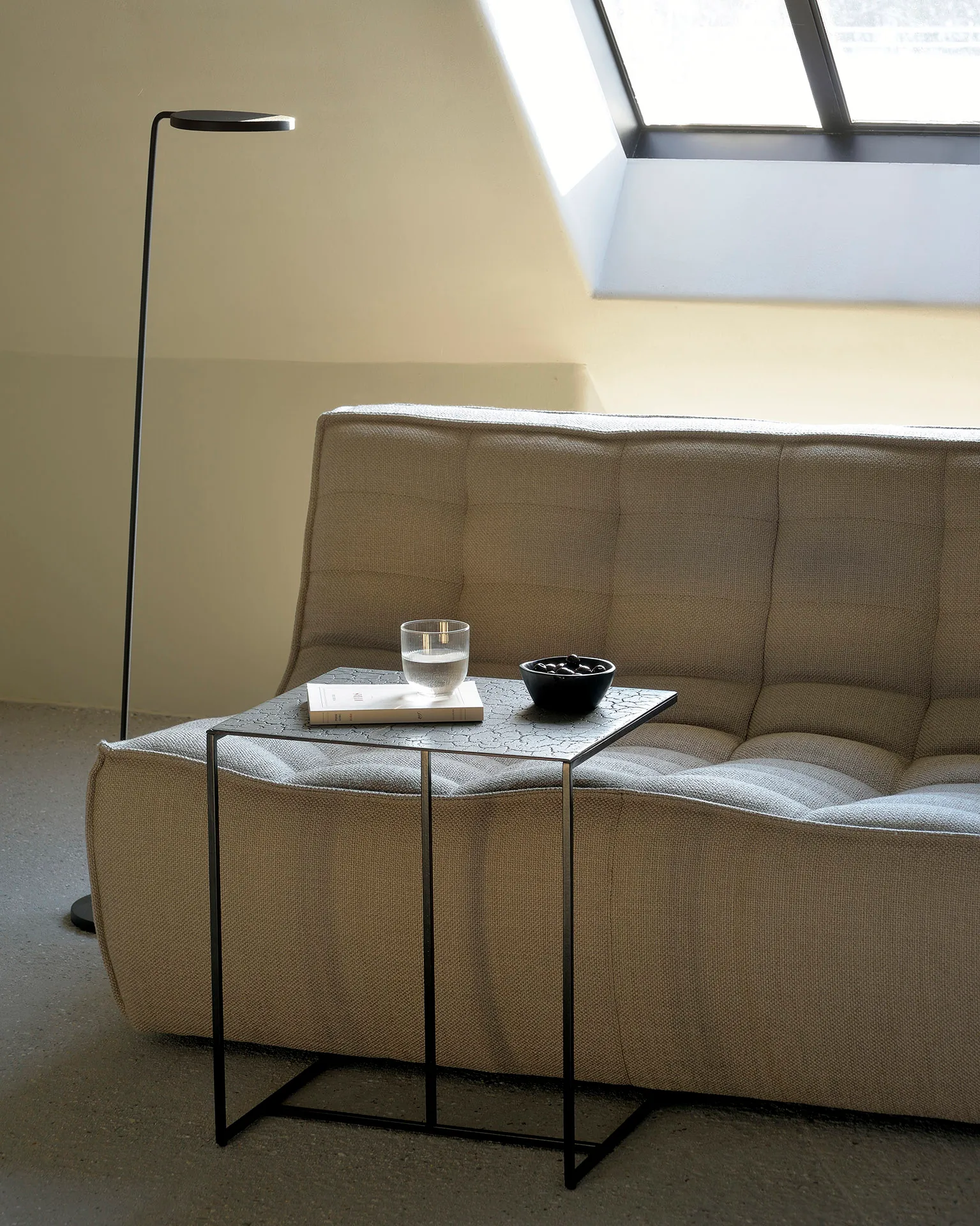 N701 sohva 3-istuttava, Kangas beige Ethnicraft