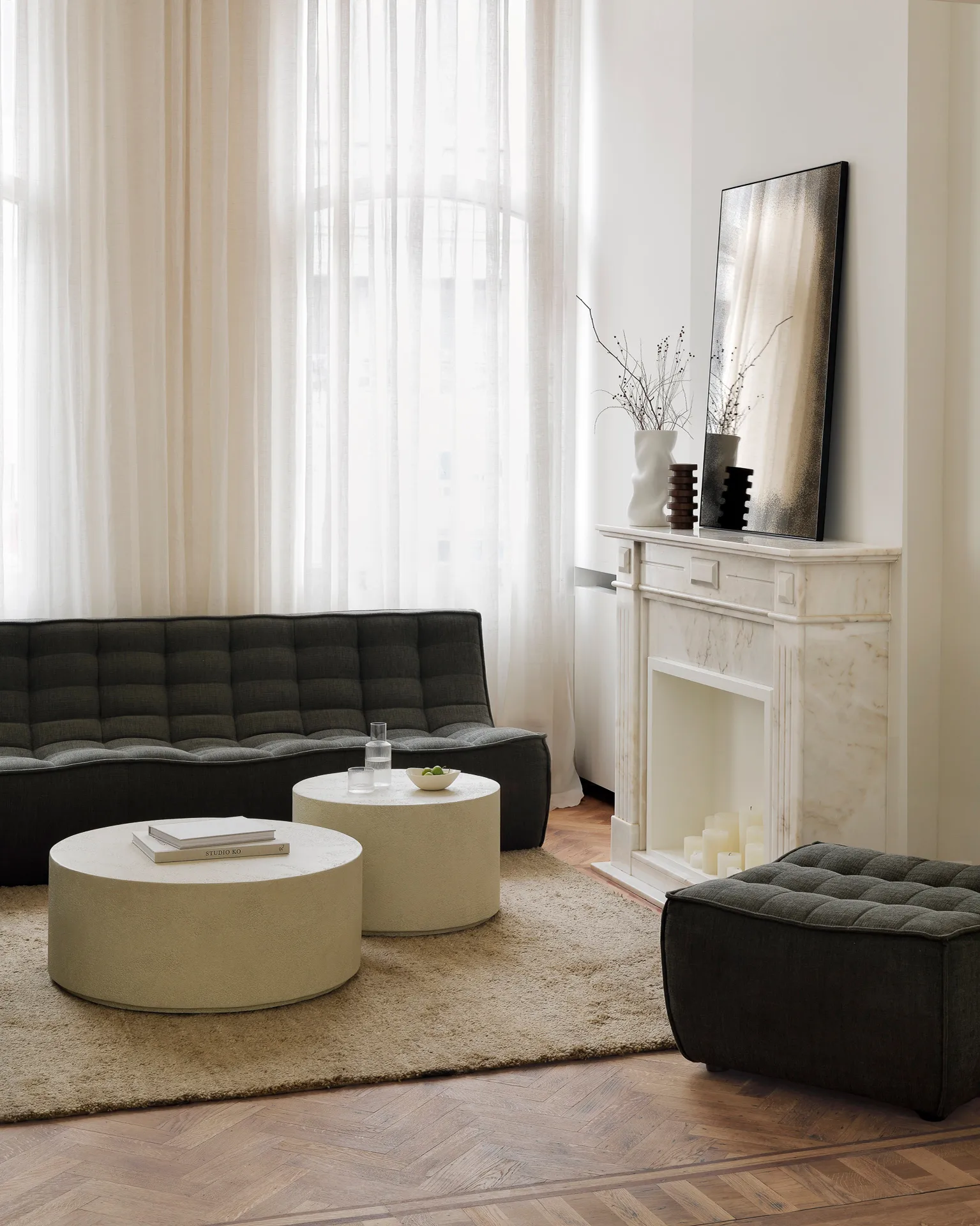 N701 sohva 3-istuttava, Moss Eco fabric Ethnicraft