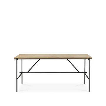 Oscar kirjoituspöytä - Massiivitammi-musta metallirunko - Ethnicraft