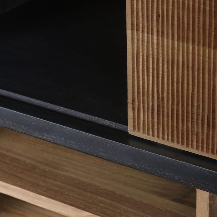 Oscar Rack -hylly, Tiikki-Black 5 ovea 120 x 40 cm Ethnicraft
