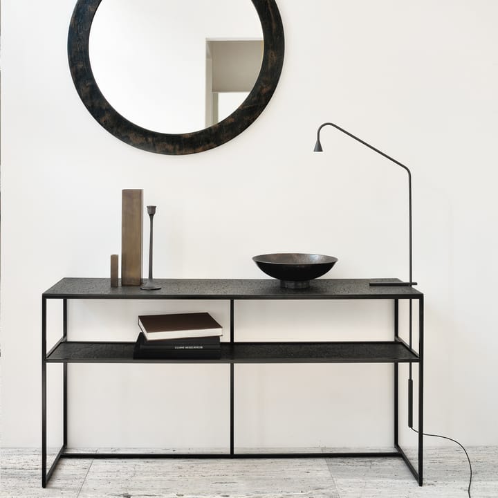 Pentagon konsolipöytä 75 x 150 cm, Whisky-Black metal Ethnicraft