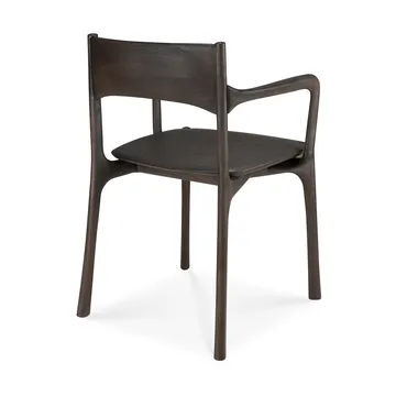 PI käsinojallinen tuoli - Tummanruskea teakki - Ethnicraft