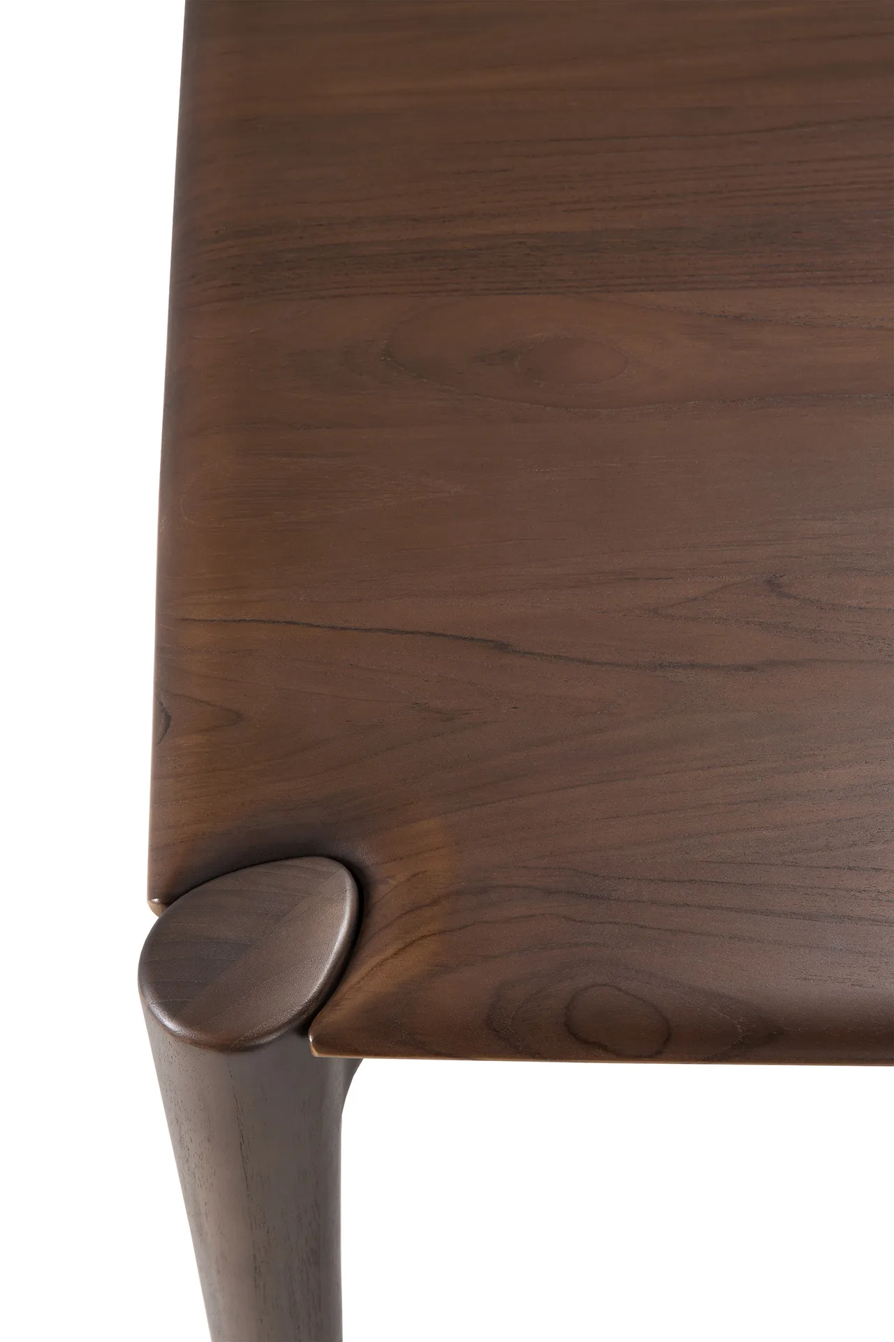 PI Ruokapöytä, Lakattu tiikki, 140x80 cm Ethnicraft