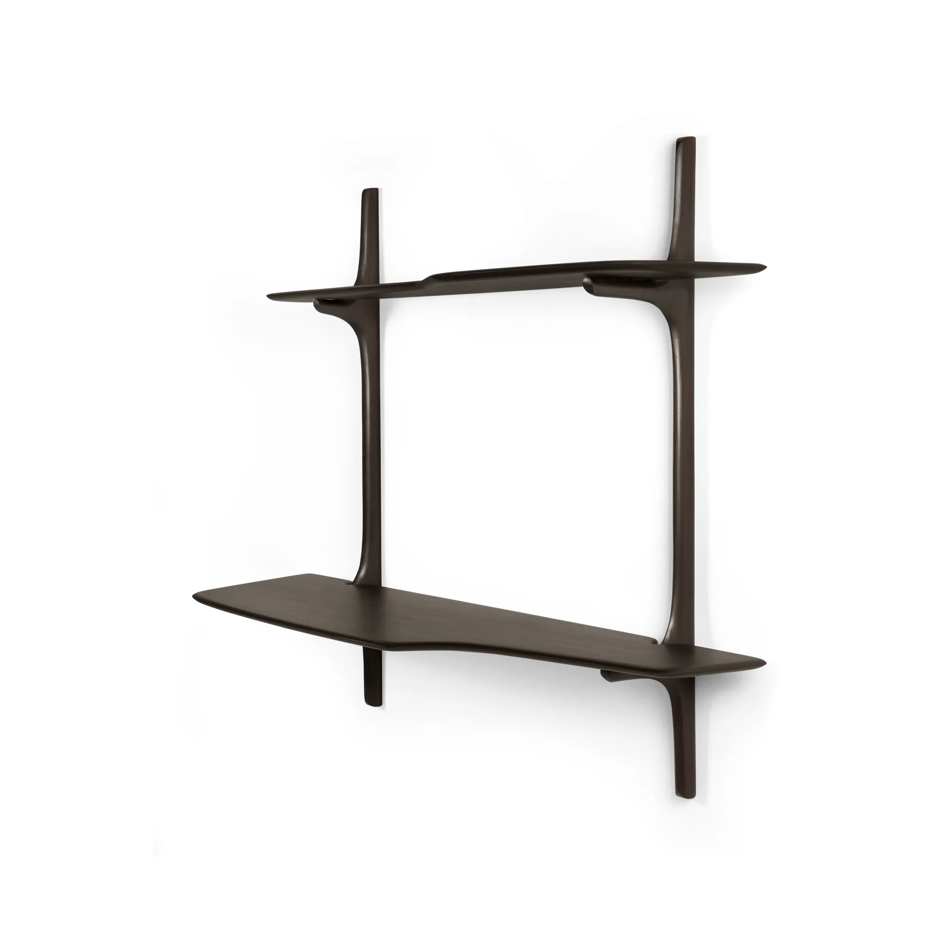 PI seinään asennettava kirjoituspöytä, Tummanruskea mahonki, 140×48 cm Ethnicraft