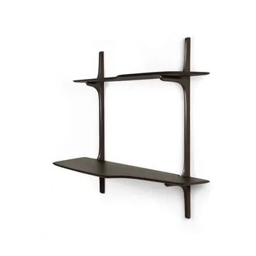 PI seinään asennettava kirjoituspöytä - Tummanruskea mahonki, 140×48 cm - Ethnicraft