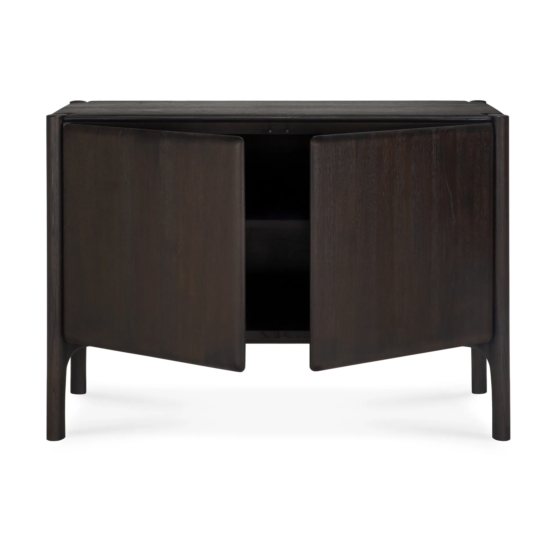 PI Sideboard, Teak dark brown, 2 ovea Ethnicraft