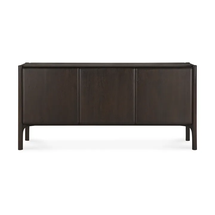 PI Sideboard - Teak dark brown, 3 ovea - Ethnicraft