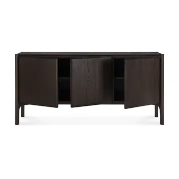 PI Sideboard - Teak dark brown, 3 ovea - Ethnicraft