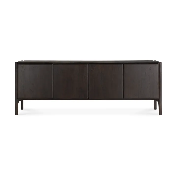 PI Sideboard - Teak dark brown, 4 ovea - Ethnicraft