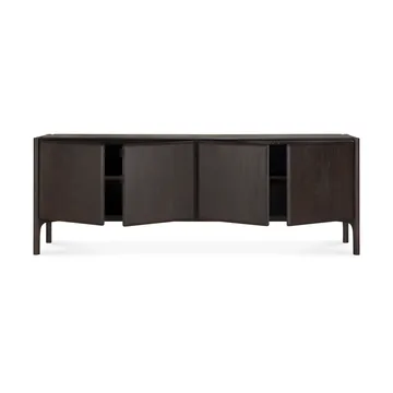 PI Sideboard - Teak dark brown, 4 ovea - Ethnicraft