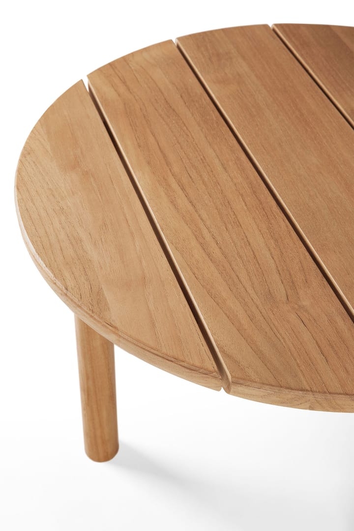 Quatro outdoor -sohvapöytä tiikki, Ø 59 cm Ethnicraft