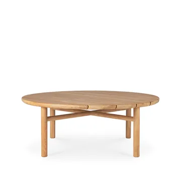 Quatro outdoor -sohvapöytä tiikki - Ø 95 cm - Ethnicraft