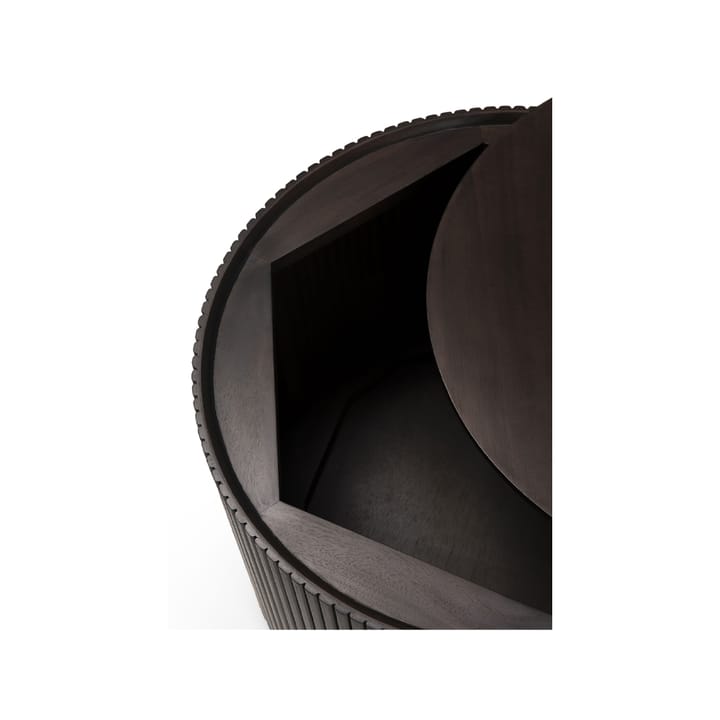 Roller Max -sivupöytä, Mahogny dark brown round Ethnicraft