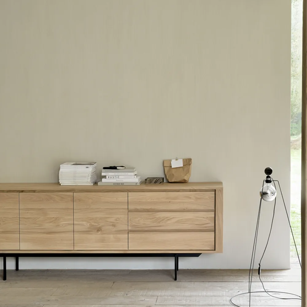 Shadow sideboard, Tammi-Wax oil 2 ovea 3 laatikkoa Ethnicraft