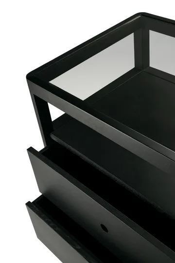 Spindle lipasto - Musta lakattu tammi, 4 laatikkoa - Ethnicraft