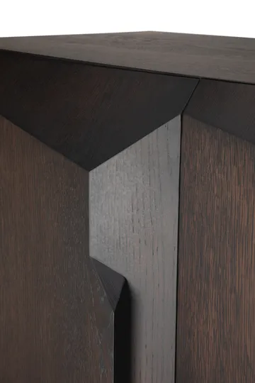 Stairs kaappi - Ruskealakattu tammi, 2 ovea, 100×150 cm - Ethnicraft