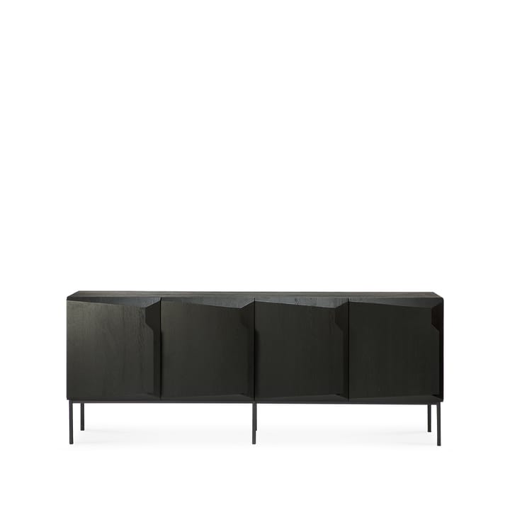 Stairs sideboard 4 ovea, Mustaksi petsattu tammi 200 x 80 x 46 cm Ethnicraft