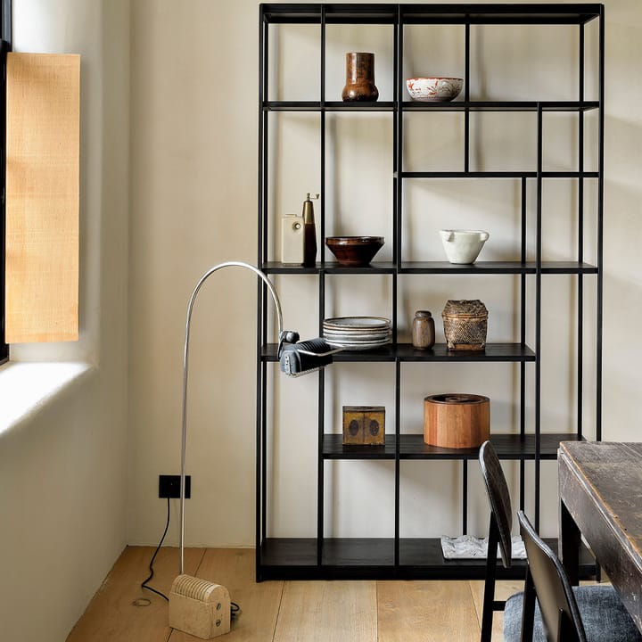 Studio Rack -hylly 205 x 120 cm, Musta tiikki ilman ovia Ethnicraft