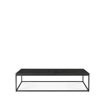 Thin sohvapöytä 120 x 70 cm - Musta tammi-Metalli 120 x 70 cm - Ethnicraft