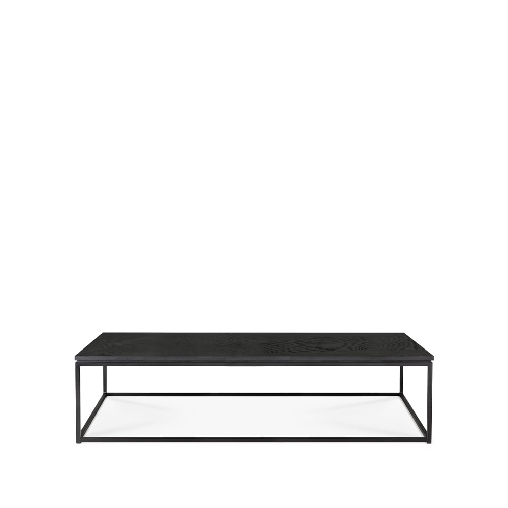 Ethnicraft Thin sohvapöytä 120 x 70 cm Musta tammi-Metalli 120 x 70 cm