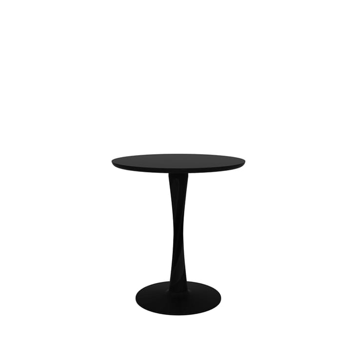 Torsion ruokapöytä pyöreä mustaksi petsattu tammi - Ø 70 cm - Ethnicraft