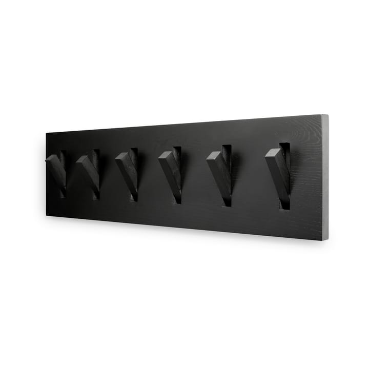 Utilitile wall hanger vaateripustin, Lakattu tammi-black-large Ethnicraft