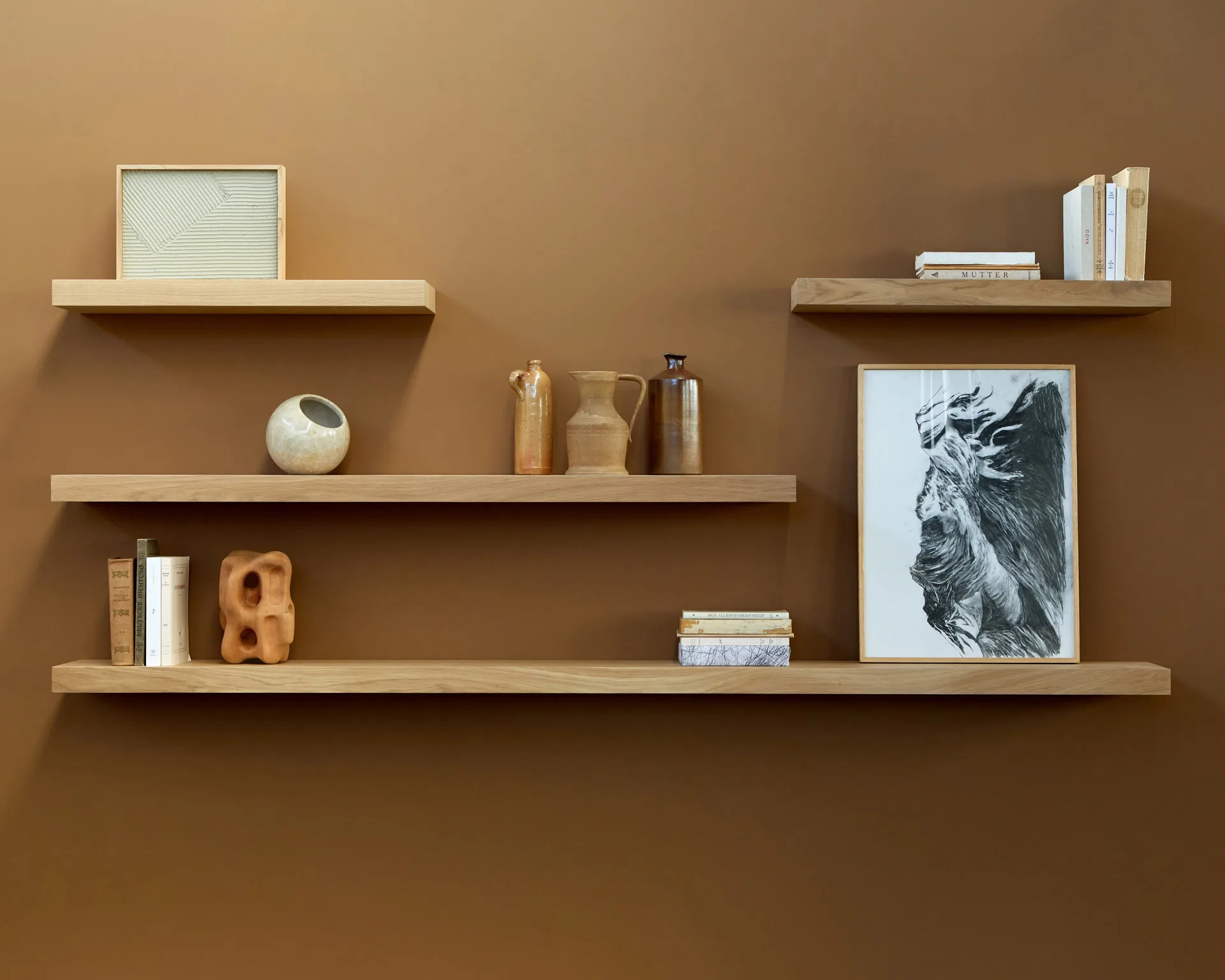 Wall shelf -seinähylly, Tammi 70 cm Ethnicraft