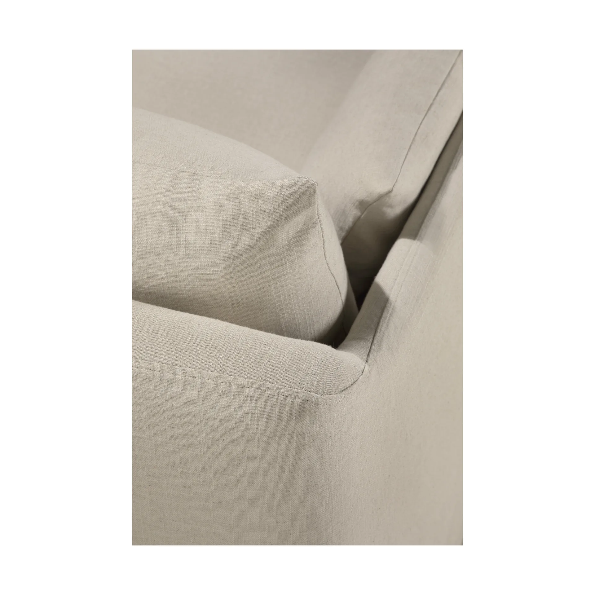 Weave sohva irrotettava päällinen, Bone, 3-istuttava Ethnicraft