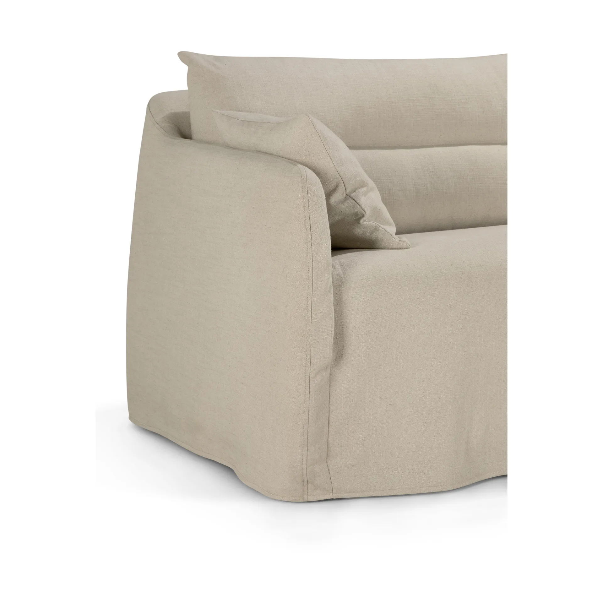 Weave sohva irrotettava päällinen, Bone, 3-istuttava Ethnicraft