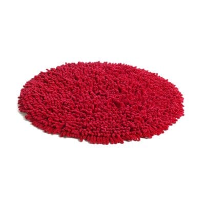Rasta matto pyöreä - punainen - ETOL Design