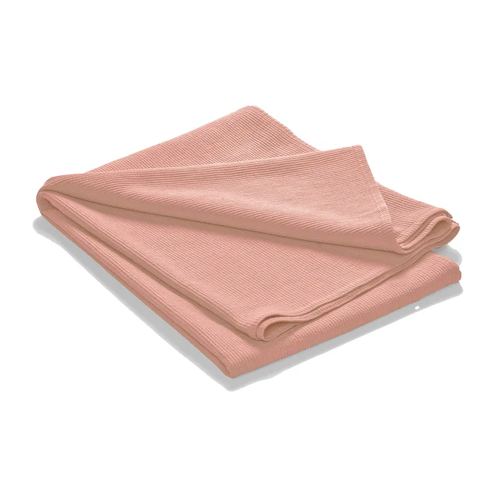 Stripe päiväpeite kivipestyä puuvillaa 180 x 260 - Dusty rose - Etol Design