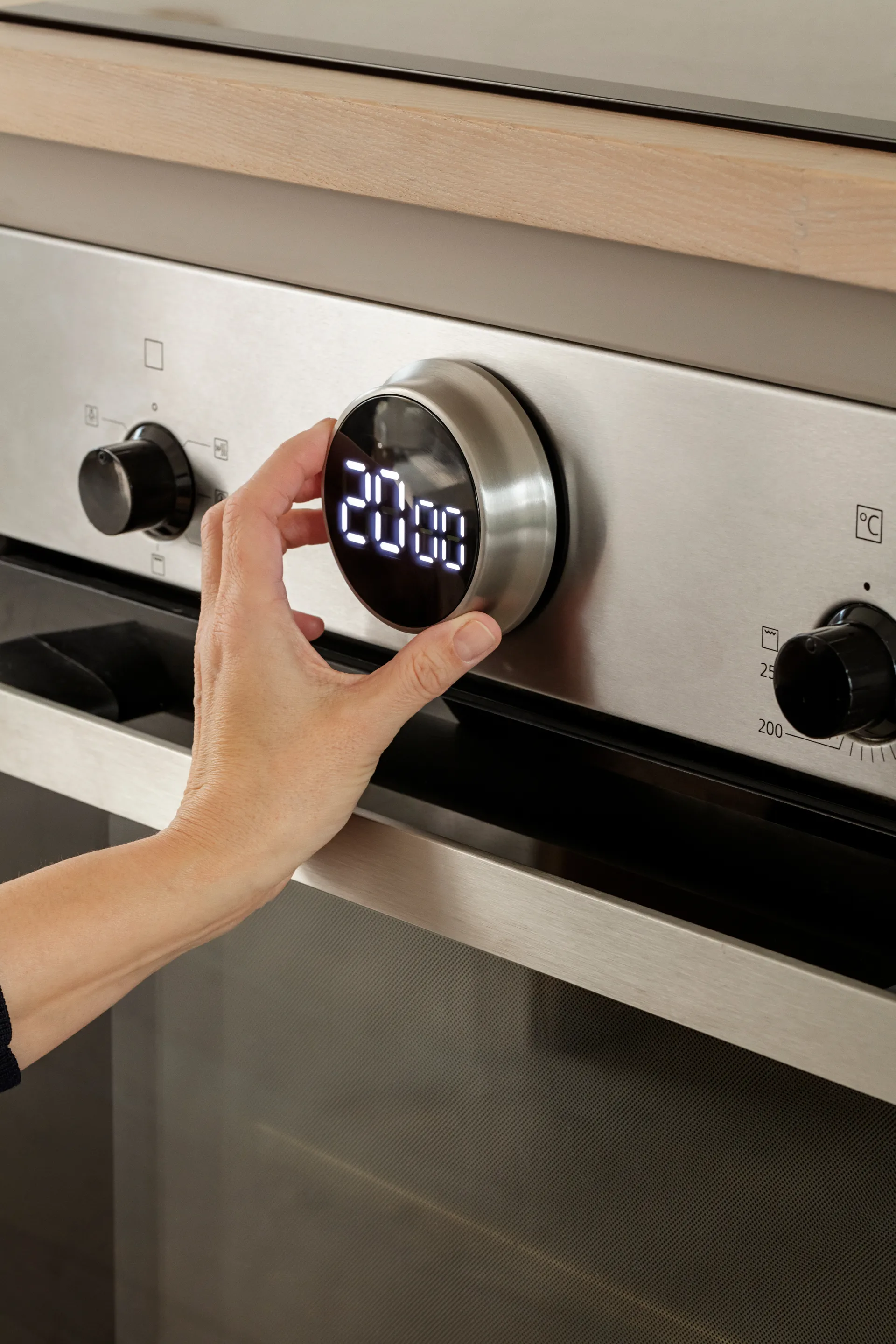 Eva Solo magneettinen ajastin, Harjattu teräs Eva Solo