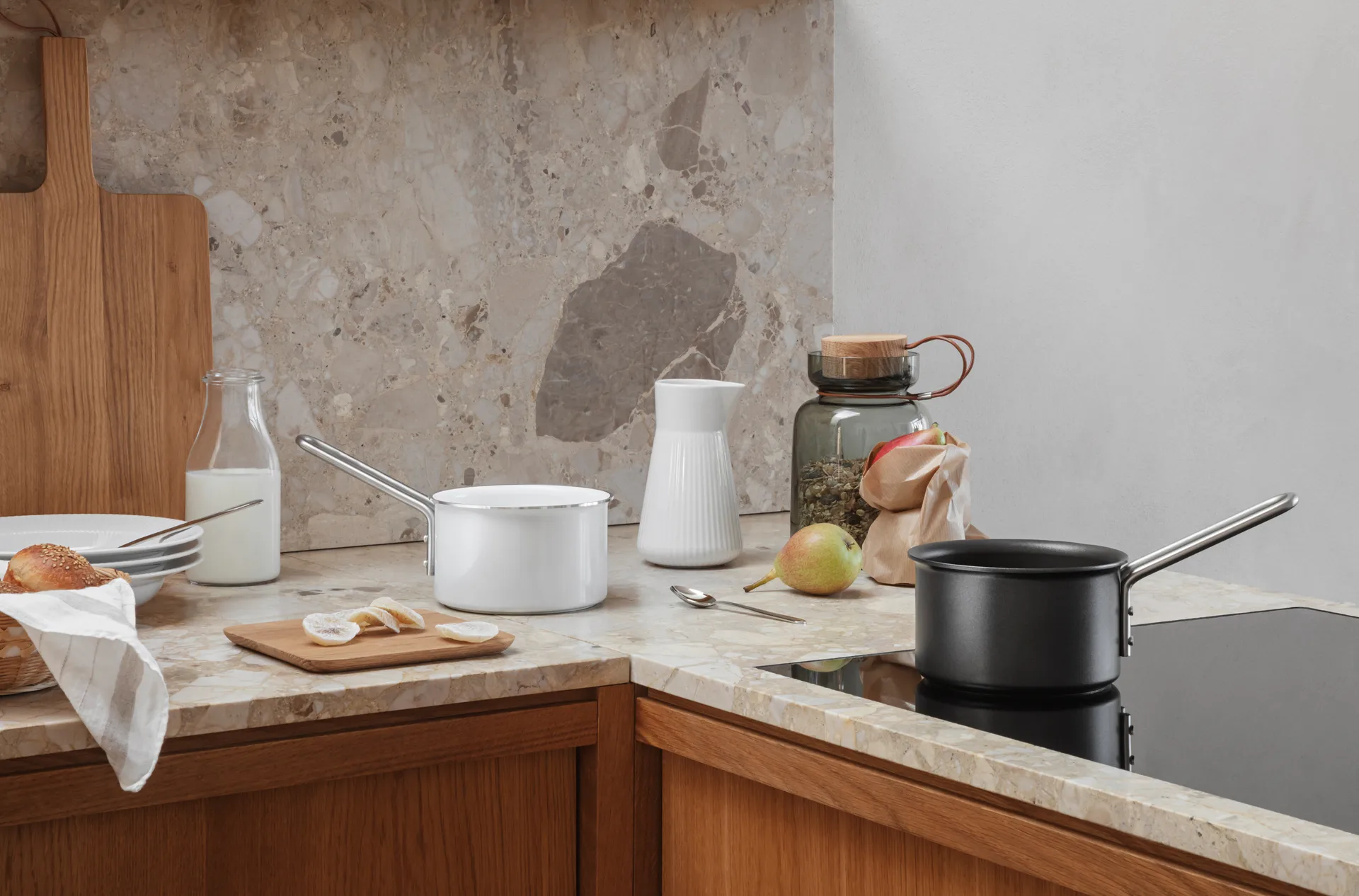 Eva Trio White Line -kattila, 1,1 l Eva Solo