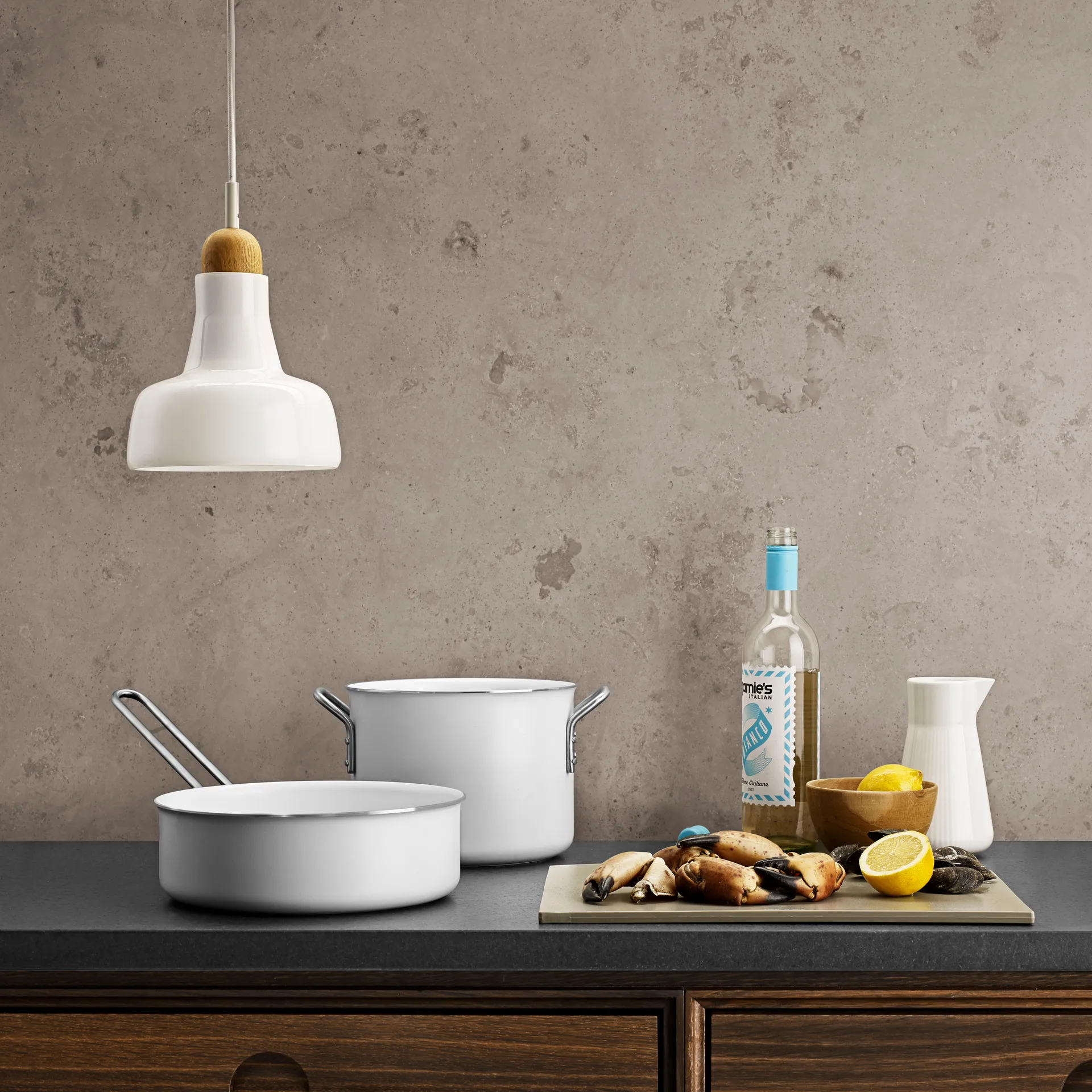 Eva Trio White Line kattila, 4.8 L Eva Solo