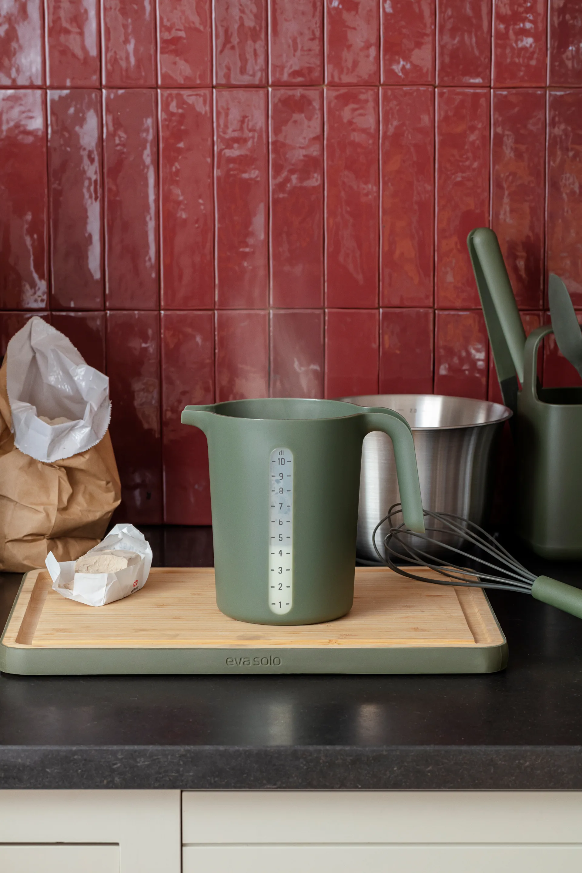 Green tools mittalasi 1,0 L, Vihreä Eva Solo