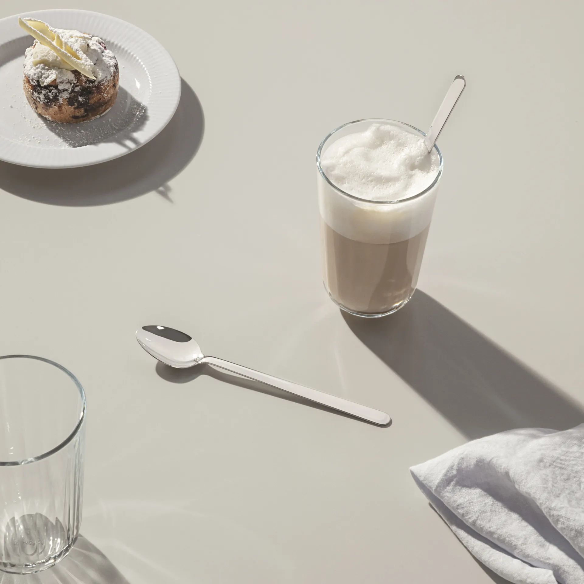 Legio Nova café latte -lusikka, 4 osaa, Ruostumaton teräs Eva Solo