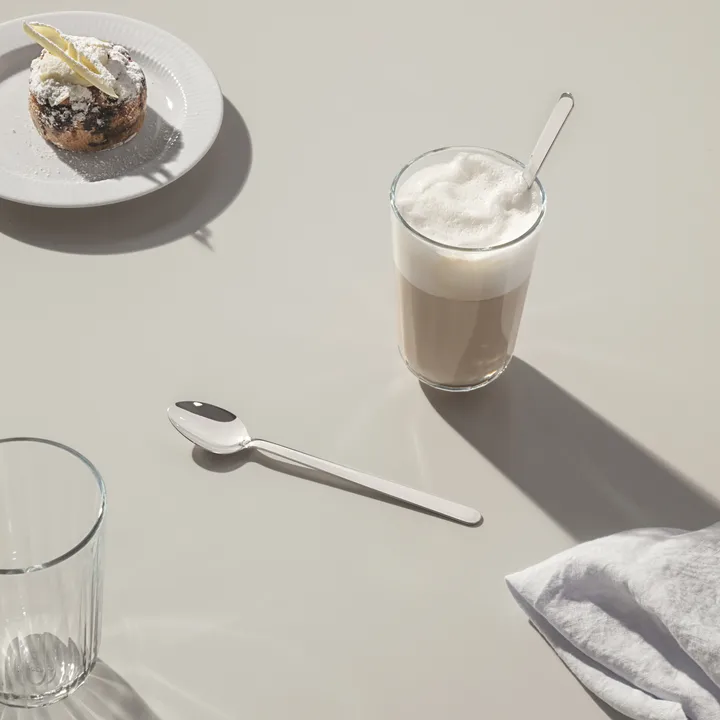 Legio Nova café latte -lusikka, 4 osaa, Ruostumaton teräs Eva Solo