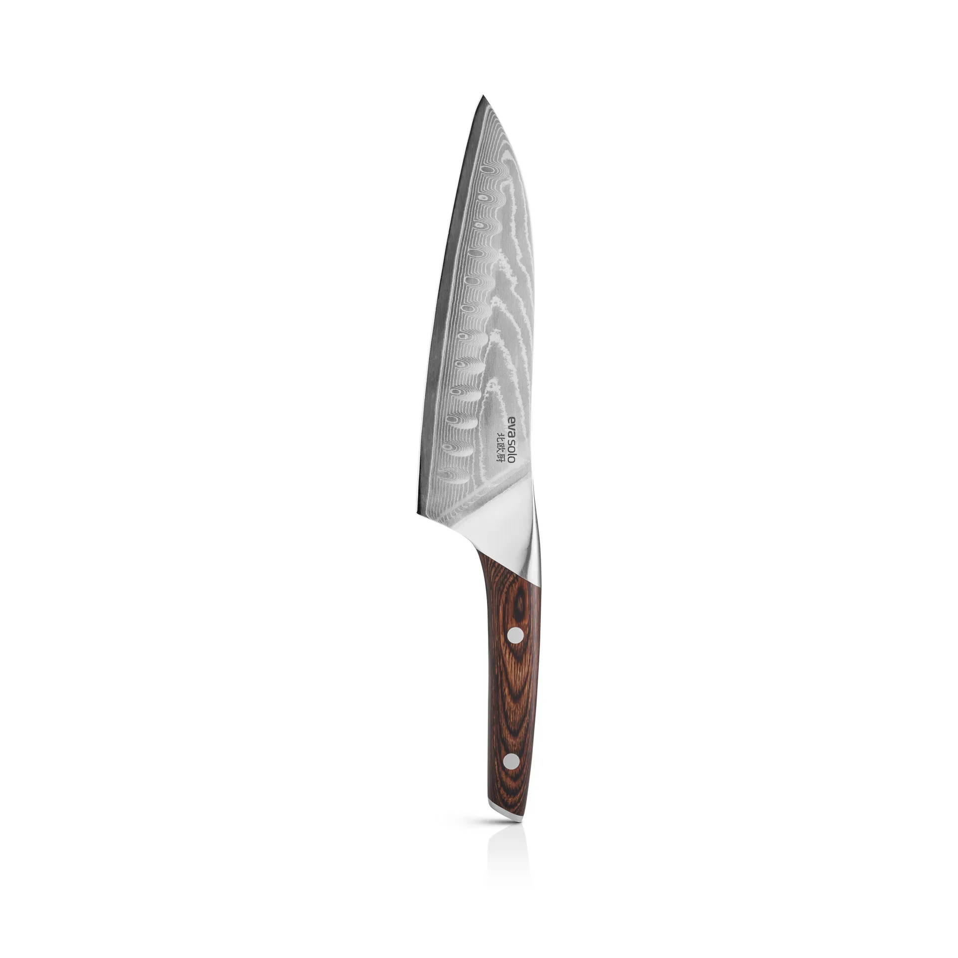 Nordic Kitchen santokuveitsi 18 cm, Damaskinteräs Eva Solo