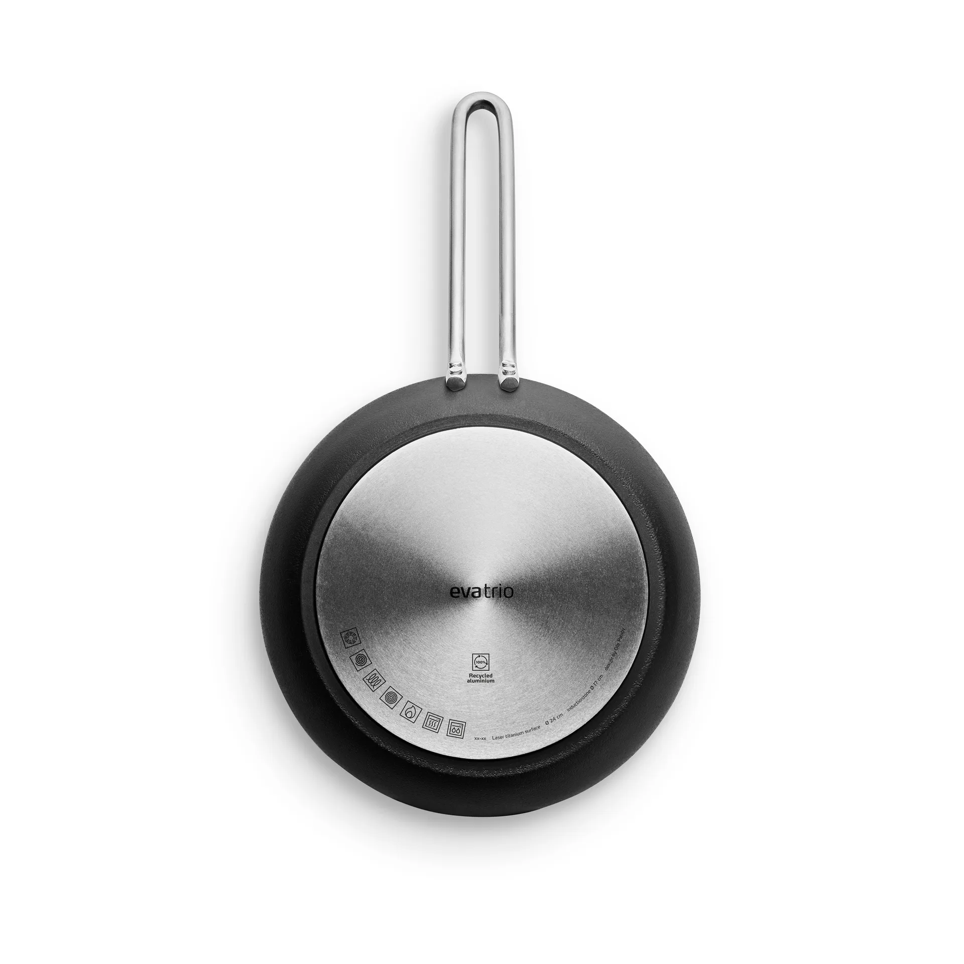 Professional Laser Titanium Slip-Let paistinpannu, Black, Ø24 cm Eva Solo