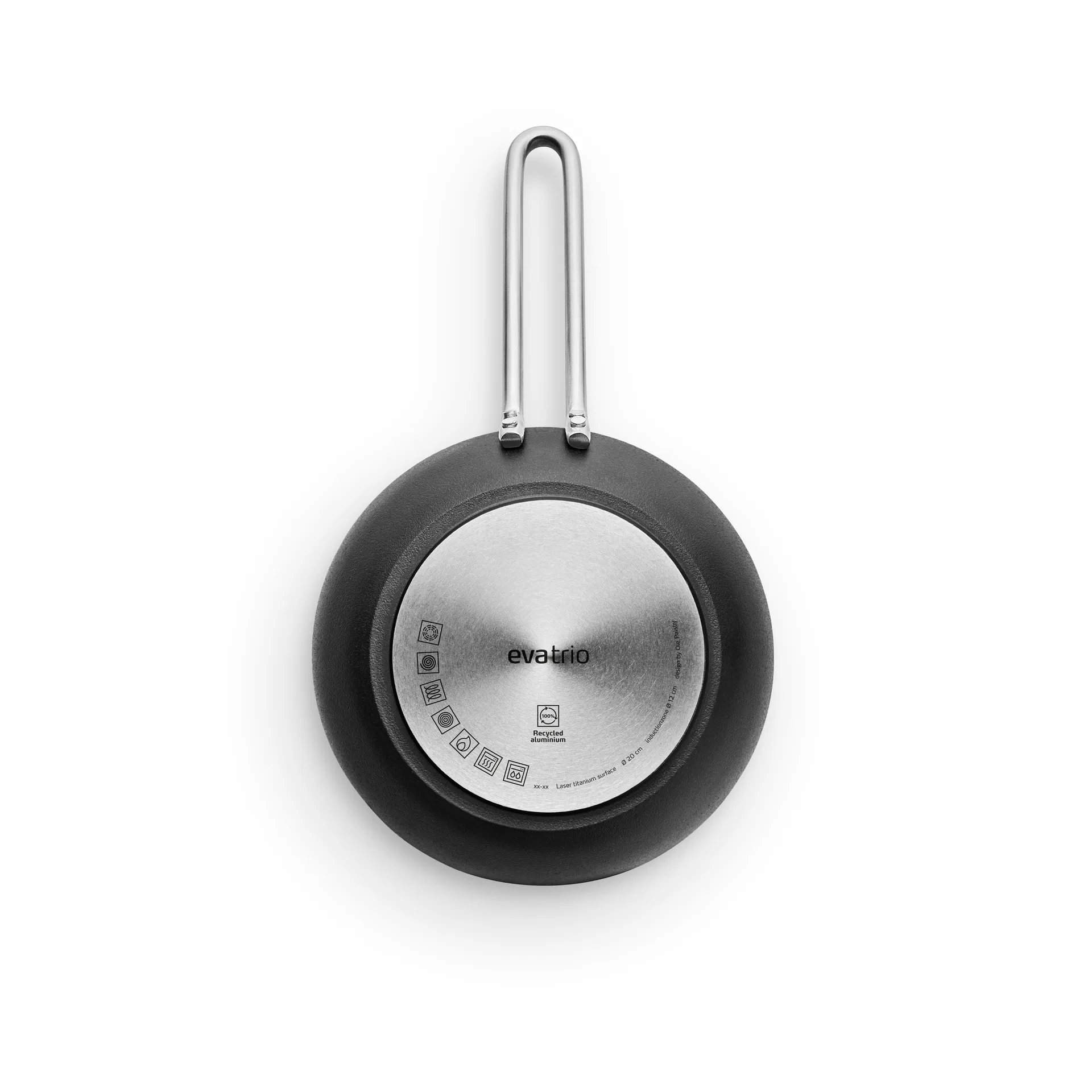 Professional Laser Titanium Slip-Let paistinpannu, Musta, Ø20 cm Eva Solo