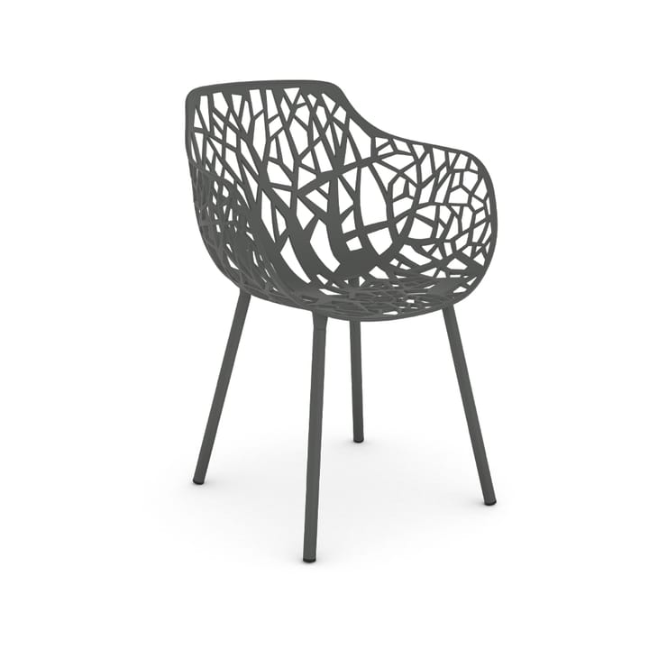 Forest käsinojallinen tuoli - metallic grey - Fast